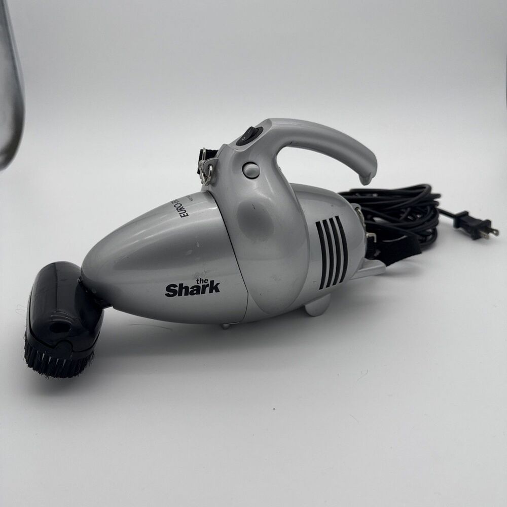 The Shark Euro Pro Corded Handheld Vacuum  EP033 Silver  Long Cord TESTED